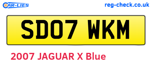 SD07WKM are the vehicle registration plates.