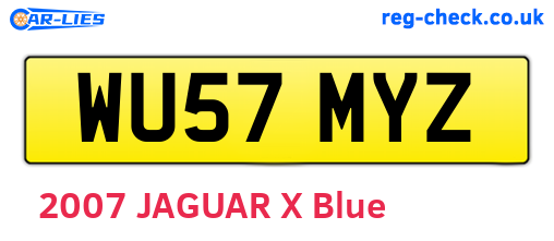 WU57MYZ are the vehicle registration plates.