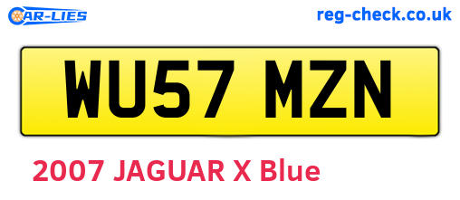 WU57MZN are the vehicle registration plates.
