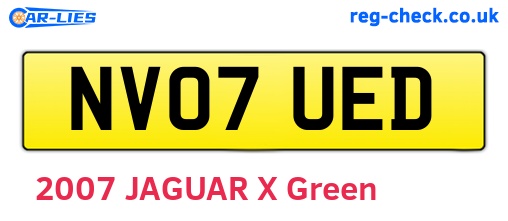 NV07UED are the vehicle registration plates.