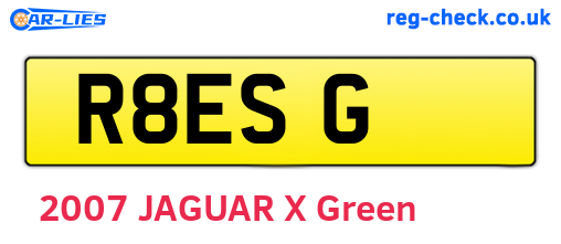 R8ESG are the vehicle registration plates.