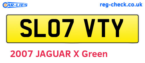 SL07VTY are the vehicle registration plates.