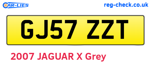 GJ57ZZT are the vehicle registration plates.