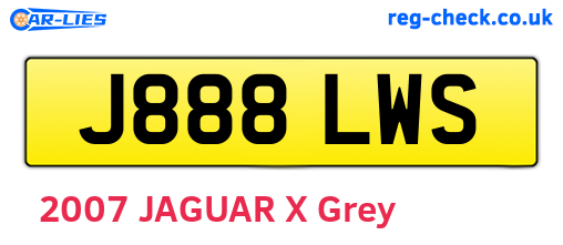 J888LWS are the vehicle registration plates.