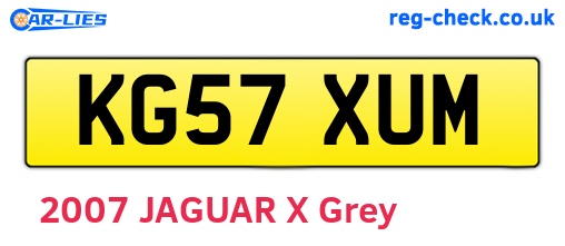 KG57XUM are the vehicle registration plates.