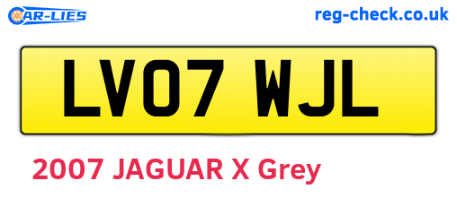 LV07WJL are the vehicle registration plates.