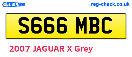 S666MBC are the vehicle registration plates.