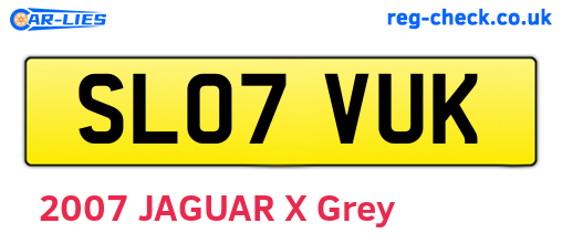 SL07VUK are the vehicle registration plates.