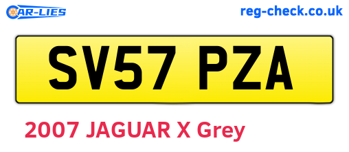 SV57PZA are the vehicle registration plates.