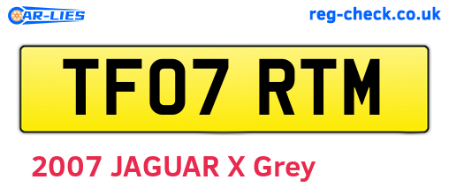TF07RTM are the vehicle registration plates.
