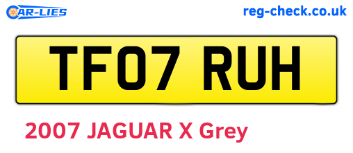 TF07RUH are the vehicle registration plates.