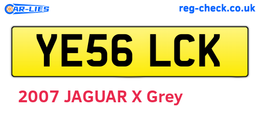 YE56LCK are the vehicle registration plates.