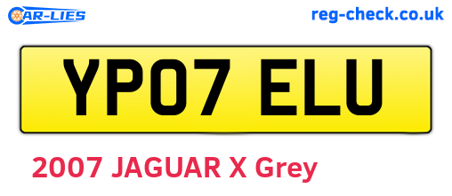 YP07ELU are the vehicle registration plates.