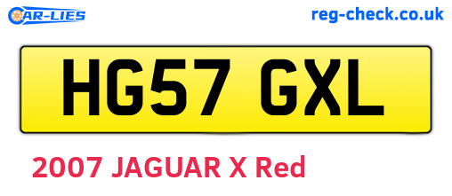 HG57GXL are the vehicle registration plates.