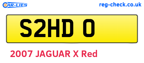 S2HDO are the vehicle registration plates.