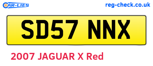 SD57NNX are the vehicle registration plates.