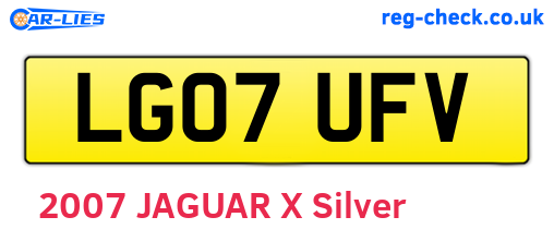 LG07UFV are the vehicle registration plates.