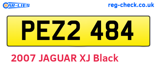 PEZ2484 are the vehicle registration plates.