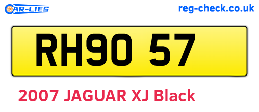 RH9057 are the vehicle registration plates.
