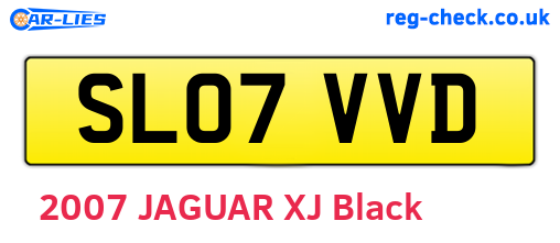 SL07VVD are the vehicle registration plates.