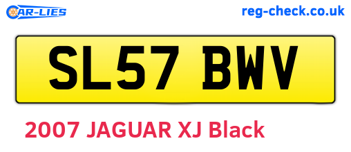 SL57BWV are the vehicle registration plates.