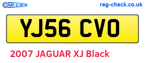 YJ56CVO are the vehicle registration plates.
