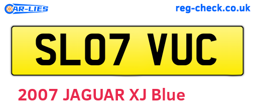 SL07VUC are the vehicle registration plates.