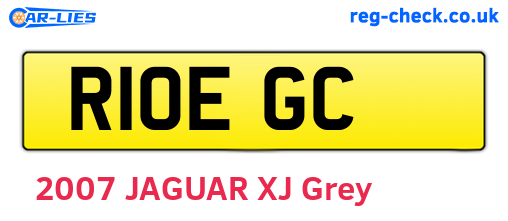 R10EGC are the vehicle registration plates.