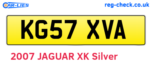 KG57XVA are the vehicle registration plates.