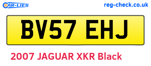 BV57EHJ are the vehicle registration plates.