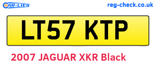 LT57KTP are the vehicle registration plates.
