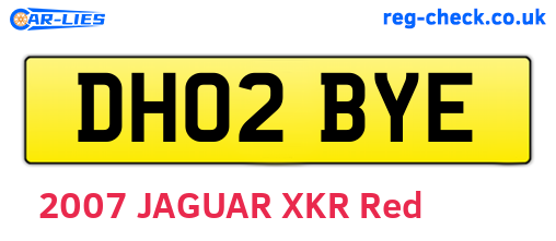 DH02BYE are the vehicle registration plates.