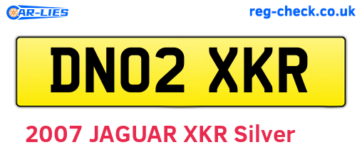 DN02XKR are the vehicle registration plates.