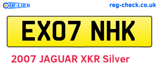 EX07NHK are the vehicle registration plates.