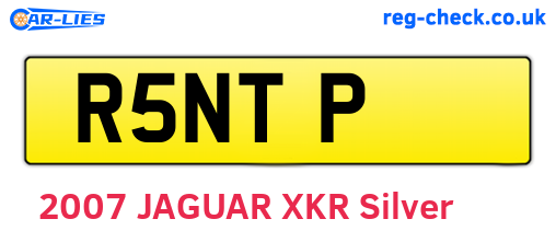 R5NTP are the vehicle registration plates.