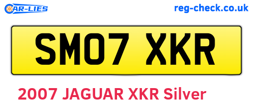 SM07XKR are the vehicle registration plates.