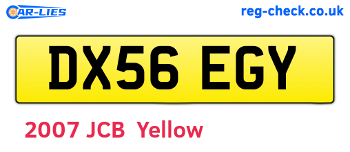 DX56EGY are the vehicle registration plates.