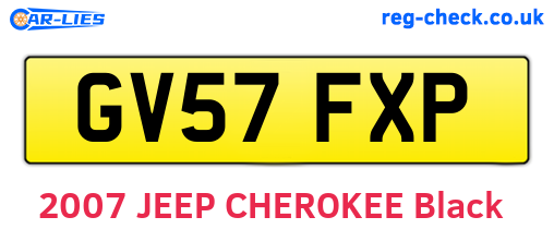GV57FXP are the vehicle registration plates.