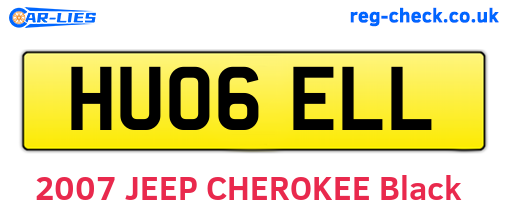 HU06ELL are the vehicle registration plates.
