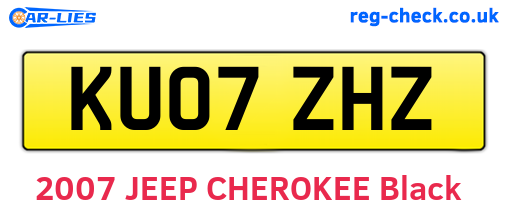 KU07ZHZ are the vehicle registration plates.