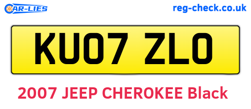 KU07ZLO are the vehicle registration plates.
