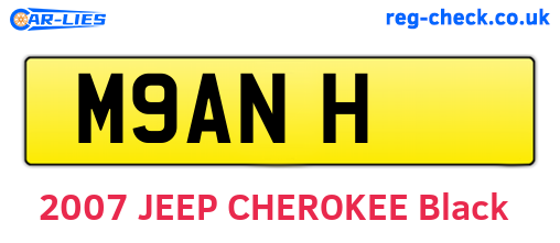 M9ANH are the vehicle registration plates.