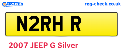 N2RHR are the vehicle registration plates.