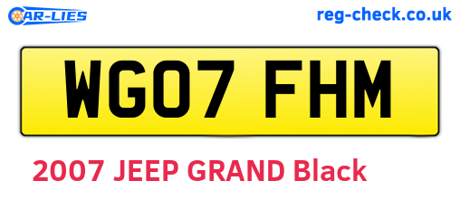 WG07FHM are the vehicle registration plates.