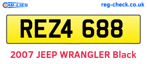 REZ4688 are the vehicle registration plates.