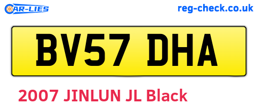 BV57DHA are the vehicle registration plates.