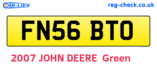 FN56BTO are the vehicle registration plates.