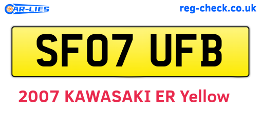 SF07UFB are the vehicle registration plates.