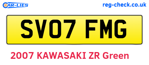 SV07FMG are the vehicle registration plates.