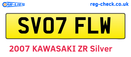 SV07FLW are the vehicle registration plates.
